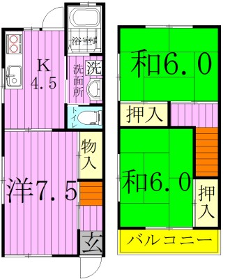 ガーデンテラスＫ・Ｎ 107号室 間取り