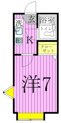 シャンブル綾瀬Ｉ 間取り図