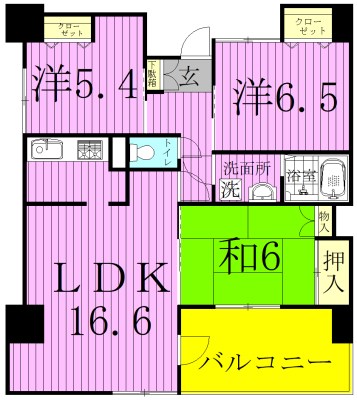 Noblesse kitakogane～ノブレス北小金～ 304号室 間取り