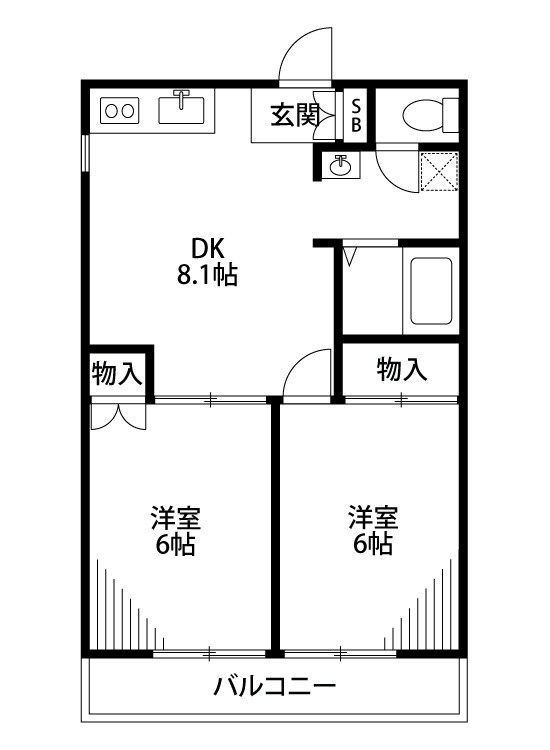 レナジア保木間  間取り図