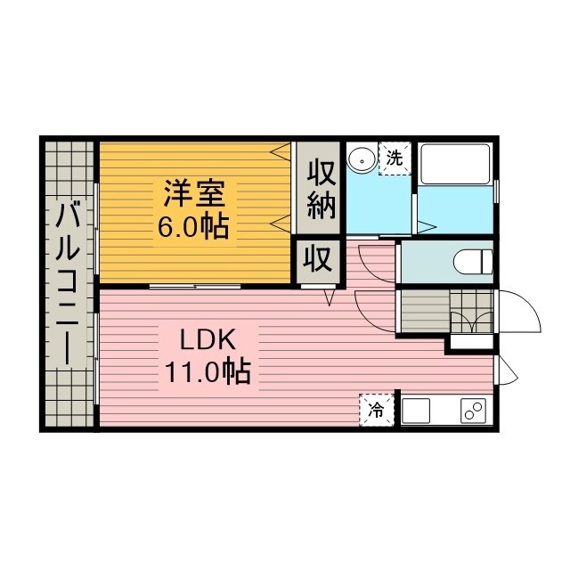 ＦＬＯＵＲＩＳＨ 201号室 間取り