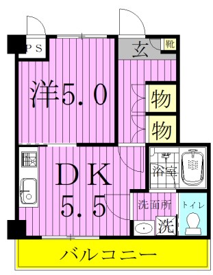 アーク春雨橋Ｂ棟 403号室 間取り