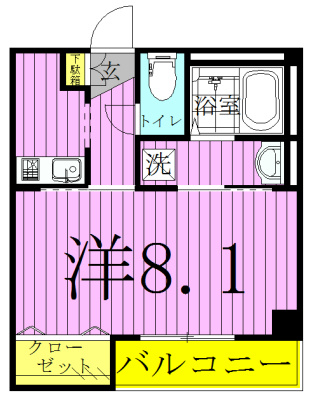 ソレーユ 302号室 間取り