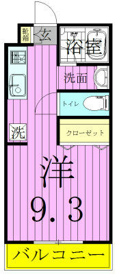 フィオーレⅡ 205号室 間取り