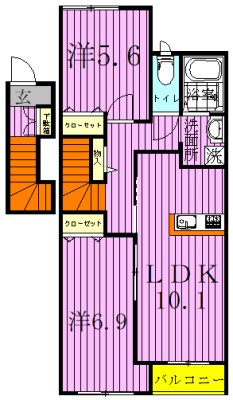 レンミッキ～lemmikki～ 203号室 間取り