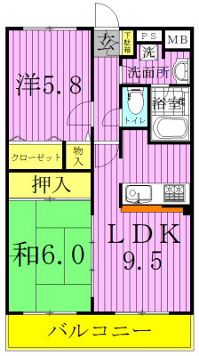 セレブリティ―Ｙ  203号室 間取り
