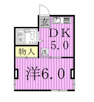 南流山マンション  101号室 間取り