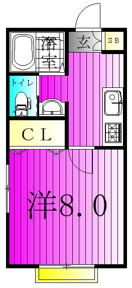 Maison de Beau Fleur 101号室 間取り