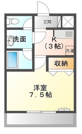 後関マンション 302号室 間取り