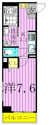 フラット梅島 間取り図