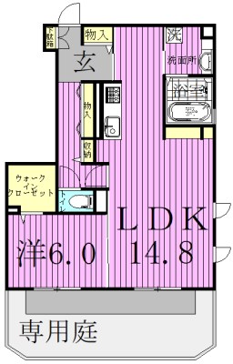 リヴィール　ソワⅡ 101号室 間取り