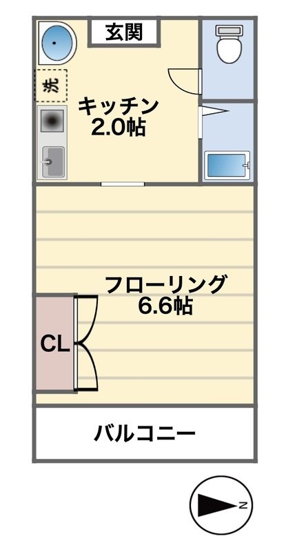 パルテール江戸川台 321号室 間取り