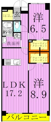 ロイヤルパークスシーサー 間取り図