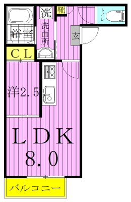 REGALEST　ADAGIO～ﾚｶﾞﾘｽﾄ　ｱﾀﾞｰｼﾞｮ～ 101号室 間取り