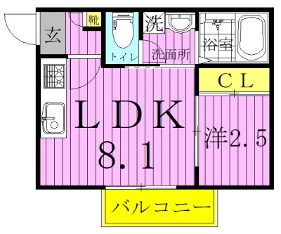 REGALEST　ADAGIO～ﾚｶﾞﾘｽﾄ　ｱﾀﾞｰｼﾞｮ～ 303号室 間取り