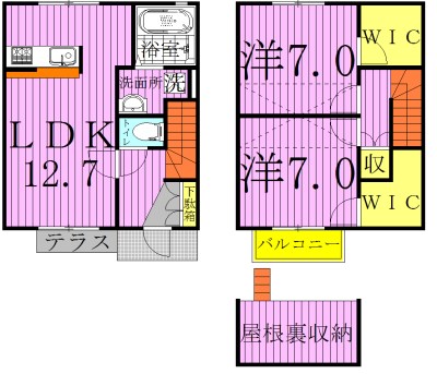 メゾンヌーヴ柏の葉A 3号室 間取り