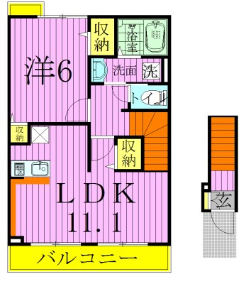 ファインアベニュー２  間取り図