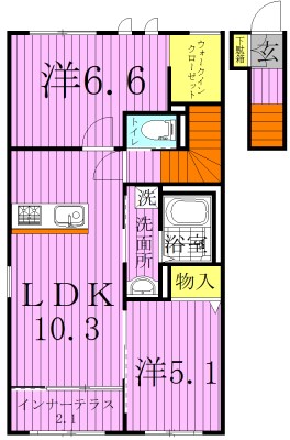 le bois ～ルボワ～ 205号室 間取り