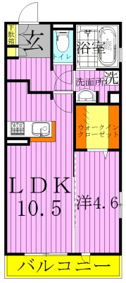 フェリーチェおおたかの森 201号室 間取り