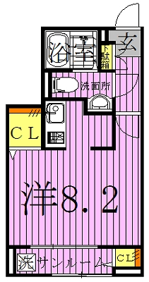 はみんぐ　みはらⅡ 102号室 間取り