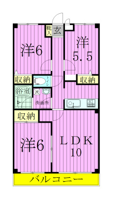 アイランドシティ 103号室 間取り