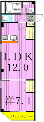 WilliamⅡ～ウイリアムⅡ～ 504号室 間取り
