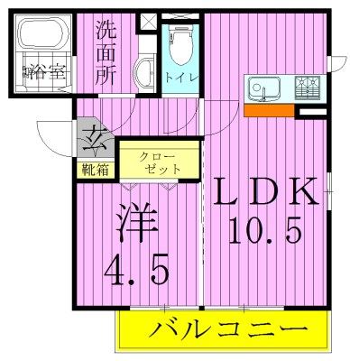 ＦＬＡＴ　ＴＥＮＪＩＮ２ 間取り図