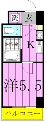 西馬橋マンション 203号室 間取り