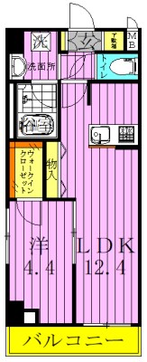 アレスグーテ北千住 間取り図