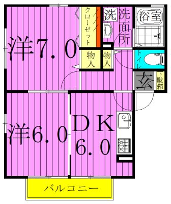 Ｅａｓｔ　Ｃｏｕｒｔ２６ 間取り図