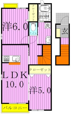 ピュア・キャッスルⅠ 203号室 間取り