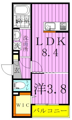 Casa　Luce　～カーサ・ルーチェ～ 102号室 間取り