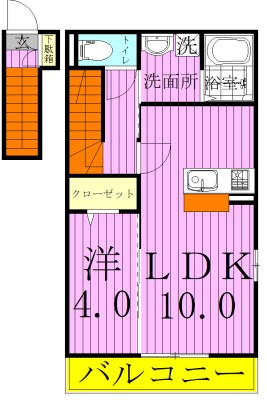 ティアラ新鎌Ⅱ 間取り図