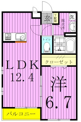 リブリ・ハーベスト 202号室 間取り