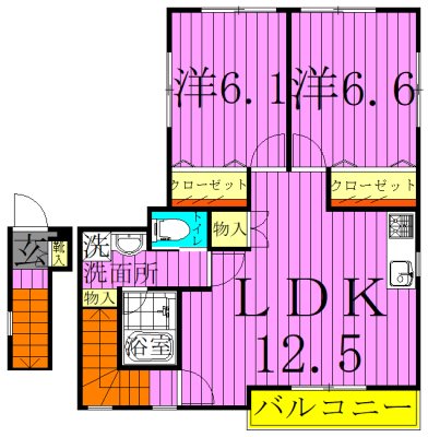 ウェルスA 間取り図