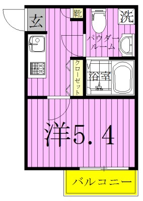 Fleur s-kashiwa（フルールエスカシワ) 103号室 間取り