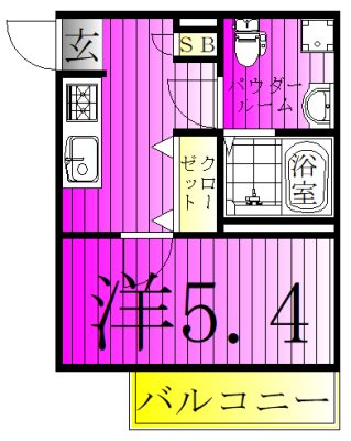 Fleur s-kashiwa（フルールエスカシワ) 103号室 間取り