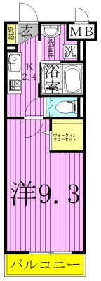 エレガンス・チヨダ２ 間取り図