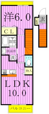 プラシード－エム 203号室 間取り