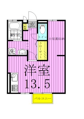 ビューテラスハイム天王台 103号室 間取り