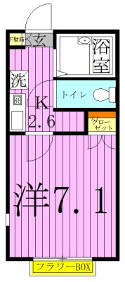 メゾン天月 201号室 間取り