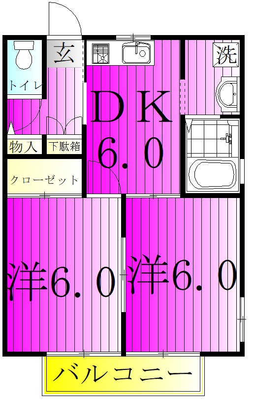 ソフィアⅠ 202号室 間取り