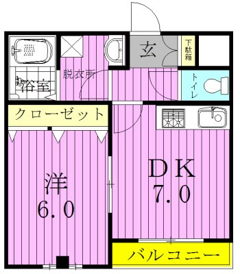 ラフィーヌ・昴 103号室 間取り