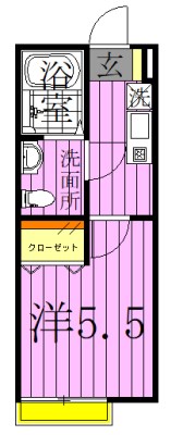 マロンフラッツ北綾瀬 間取り図