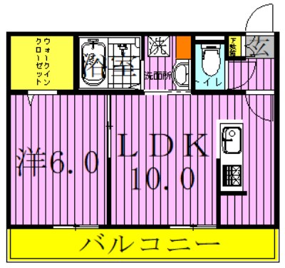 ホープヒル 305号室 間取り