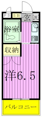 モンシャトー松戸Ⅱ 402号室 間取り