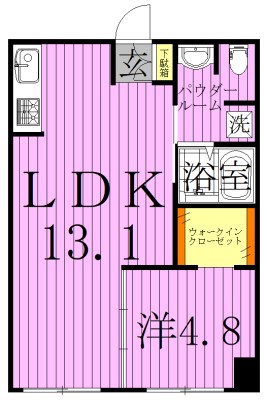 メゾン南柏綾  間取り図