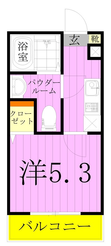 メルディア梅島3 間取り図
