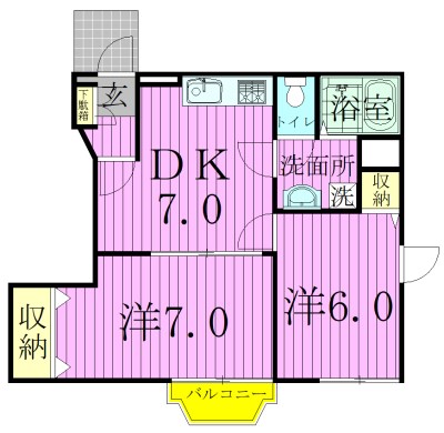 サンパティークヒルズ 101号室 間取り
