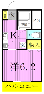 Ｇ・ＭウエストハイツA 501号室 間取り
